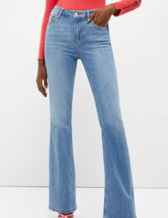 Jeans flare vita alta...