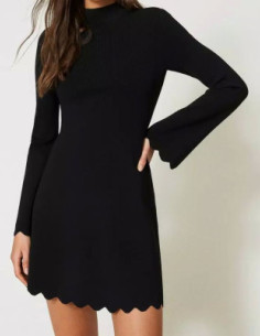 Abito corto in maglia -...