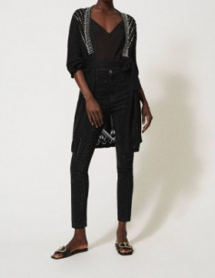 Jeans skinny con cristalli... 2