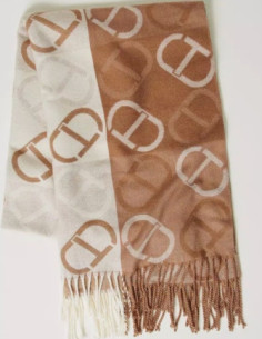 Stola in panno jacquard con... 2