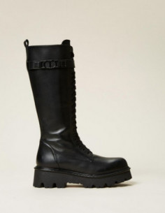 Anfibi alti in pelle con... 2