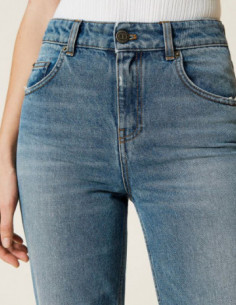 Jeans a vita alta Twinset -...