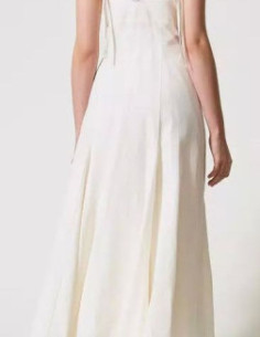 Abito lungo in misto lino -... 2